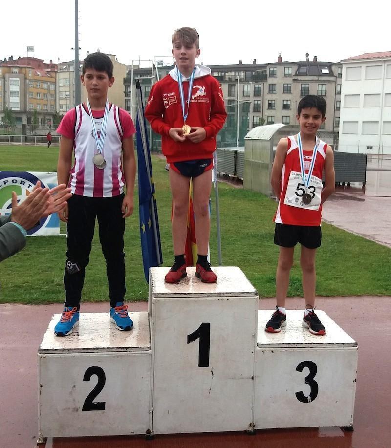 Pablo Costa Carabel do Cole de Dumbria 3 en 500m nos Campionatos Galegos