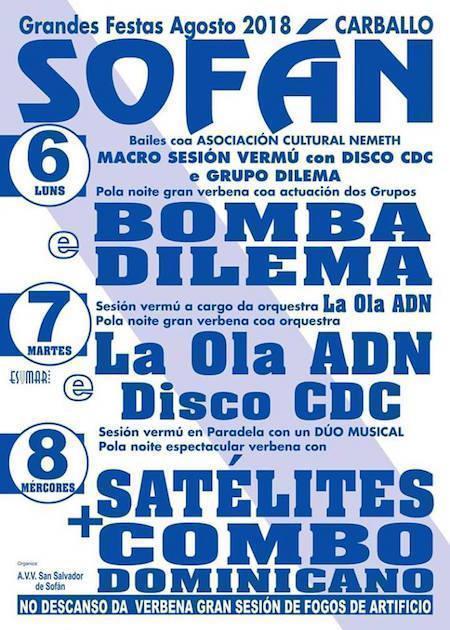 Festas de Sofan-Carballo-Agosto 2018