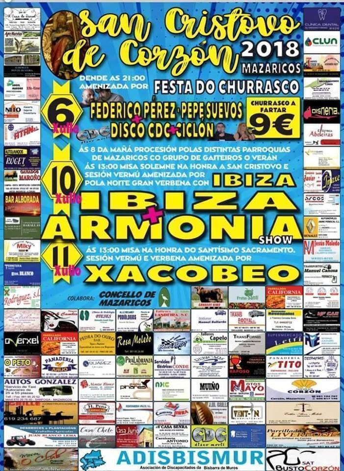 Festas de San Cristovo de Corzon-Mazaricos 2018