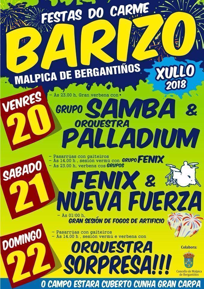 Festas do Carme de Barizo-Malpica 2018