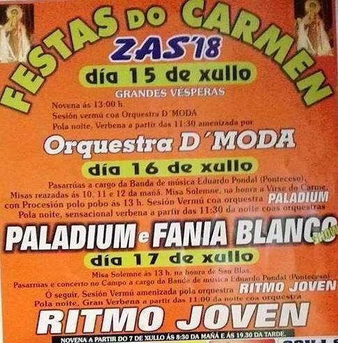 Festas do Carme de Zas 2018