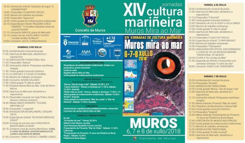Programa Xornadas Muros Mira ao Mar 2018