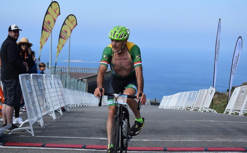Segundo clasificado Luciano Mitxela Irazqui de 70 anos do Gran Fondo Ezaro-Foto-Jorge Castro