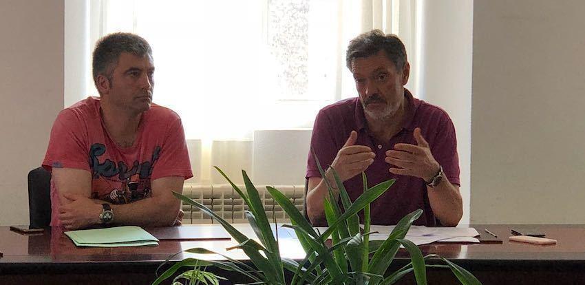 O Concelleiro Lito Velo con Lolo Muino alcalde de Zas