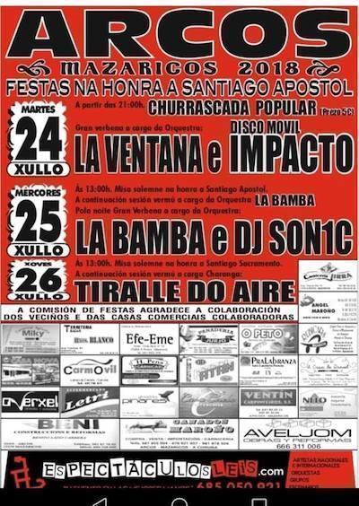 Festas de Arcos Mazaricos 2018