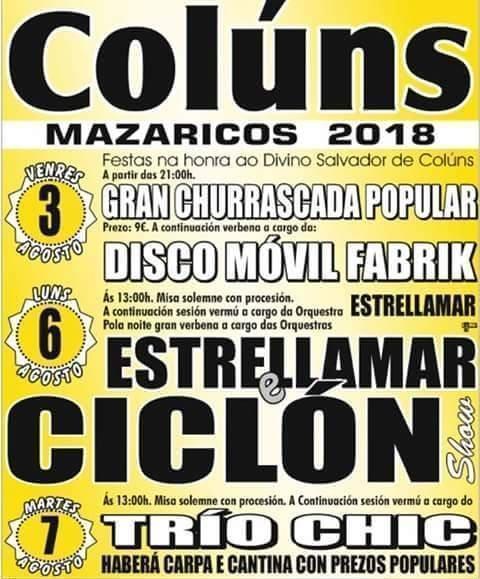 Festas de Coluns-Mazaricos 2018