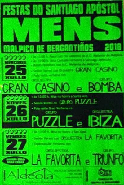 Festas do Apostolo de Mens-Malpica 2018