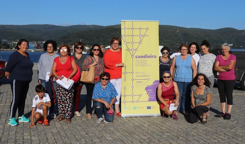 Mulleres do proxecto Candieira en Corcubion