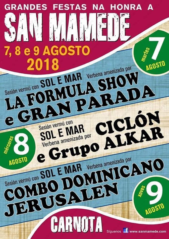 Festas de San Mamede-Carnota 2018