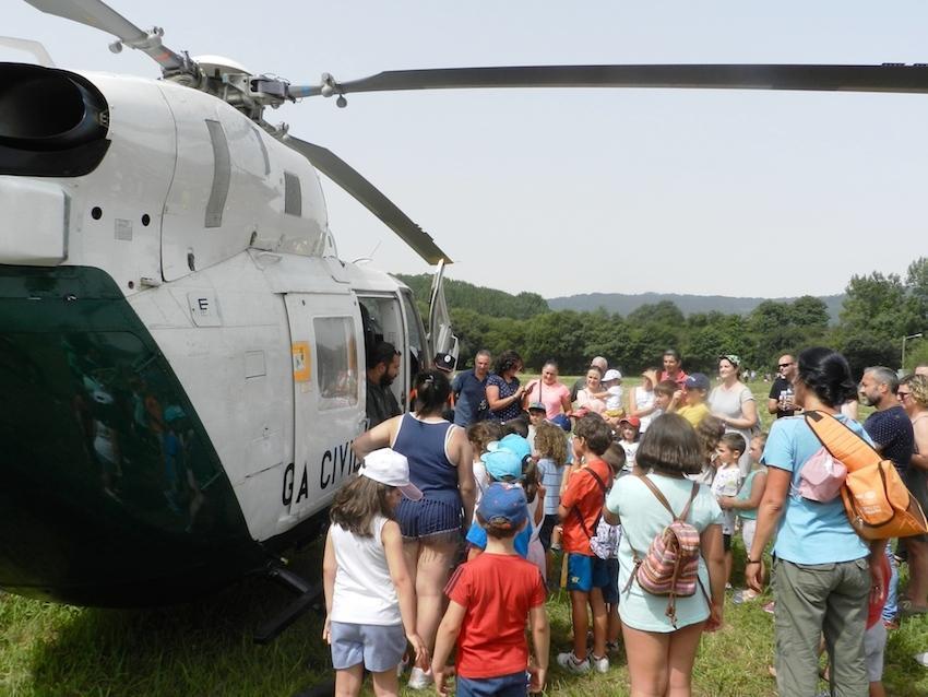 Helicoptero da Garda Civil no Pinguel