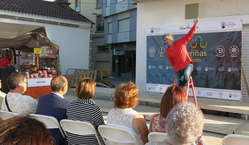 Candido Pazo deu o pregon da Feira Marineira de Camarinas