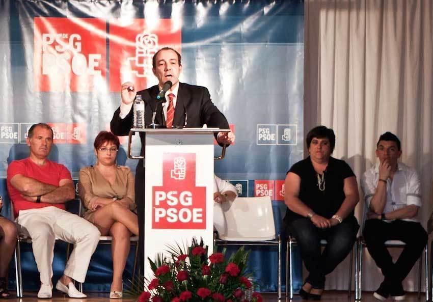 Pichurri durante un mitin do PSdG