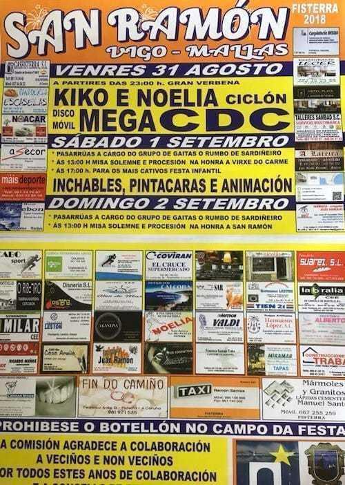 Festas de San Ramon de Vigo-Mallas-Fisterra 2018