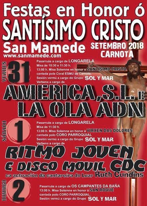 Festas do Santisimo Cristo de San Mamede-Carnota-2018