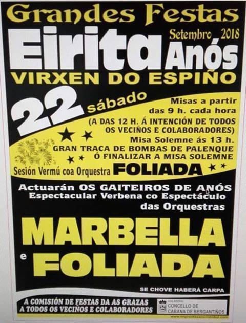 Festas da Eirita de Anos-Cabana 2018