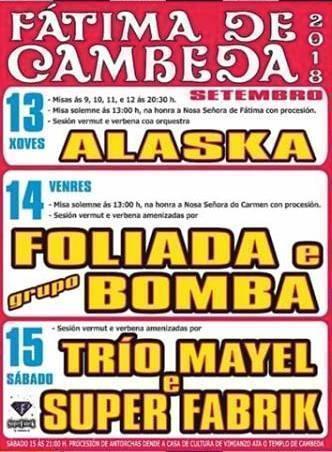 Festas da Fatima de Cambeda-Vimianzo 2018