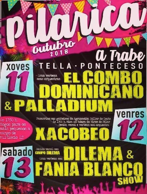 Festas da Pilarica da Trabe-Ponteceso 2018