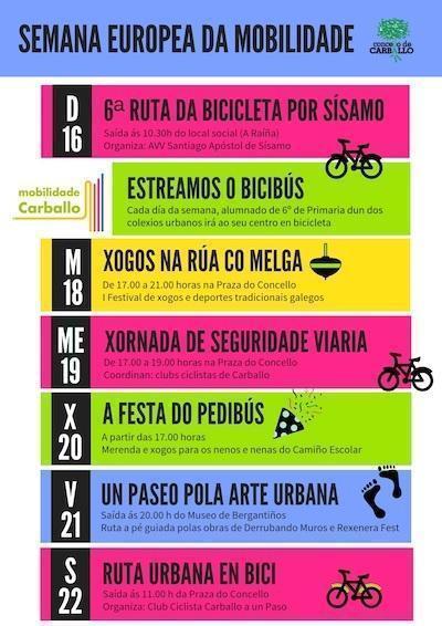 Semana Europea da Mobilidade en Carballo 2018