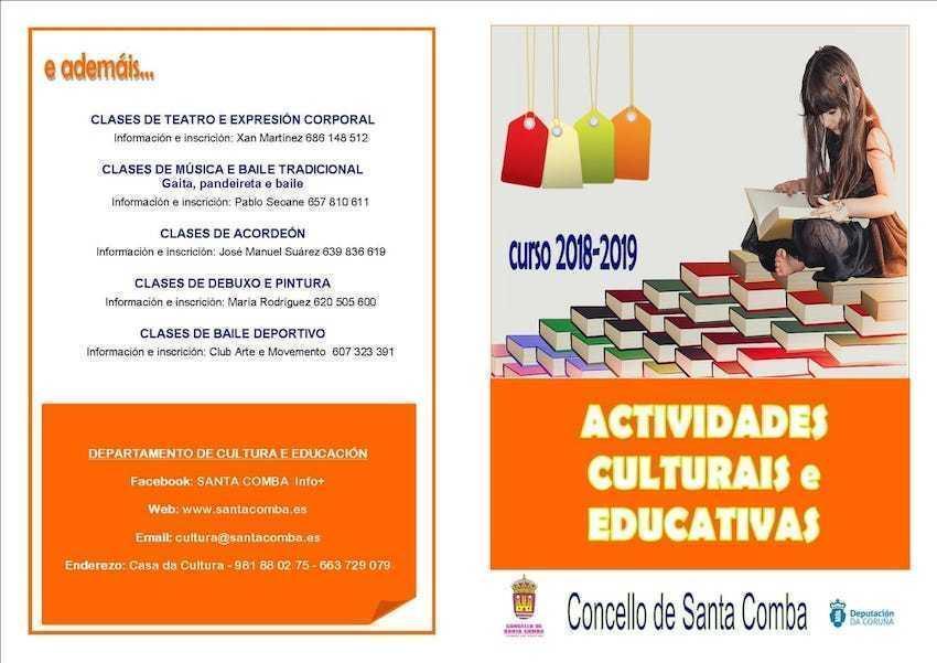 Actividades Culturais e Educativas Concello Santa Comba 18-19