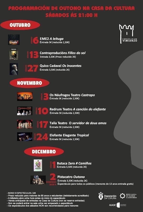 Programacion outono concello vimianzo