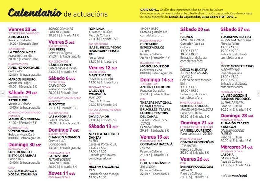 Calendario do FIOT 2018