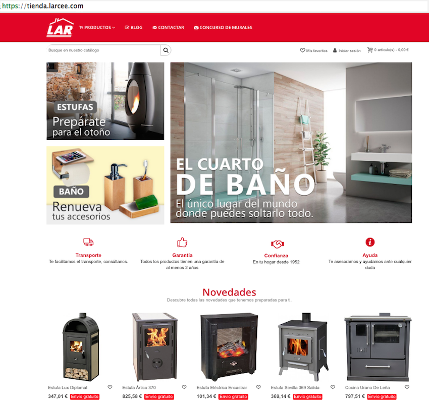 Tienda online de Lar
