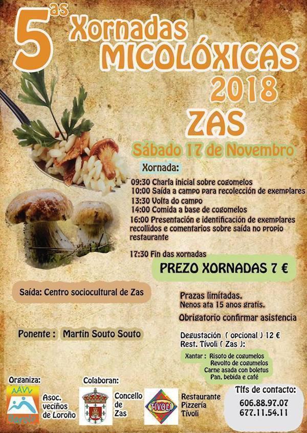 Xornadas Micoloxicas en Zas 2018