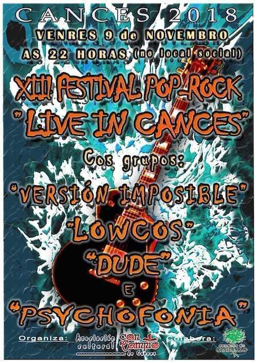 Festival Live in Cances Carballo 2018