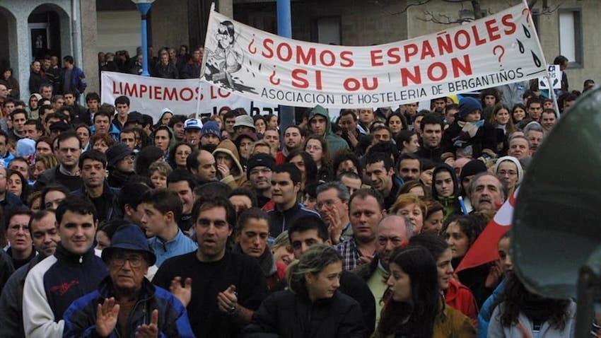 Manifestacion de Bergantinos polo Prestige