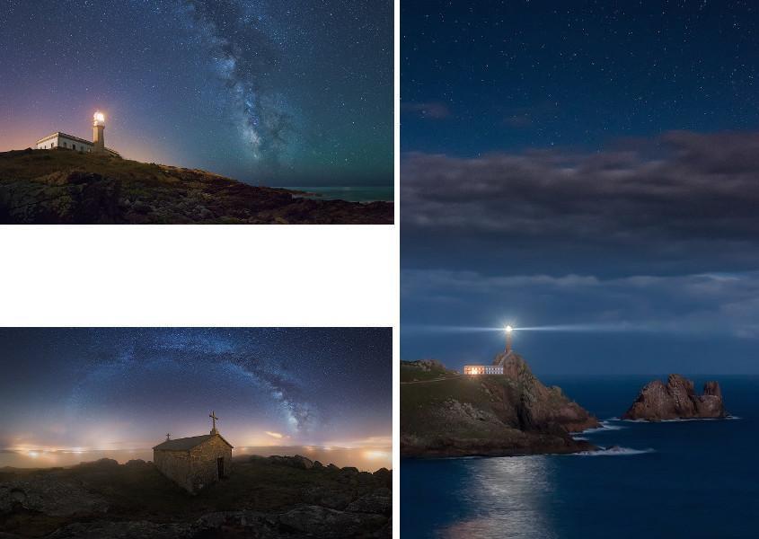 Fotos da Costa da Morte no libro de Galicia lugar maxico para ver as estrella