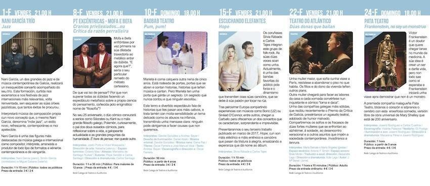 Venres Culturais Carballo 2019 Febreiro 2019