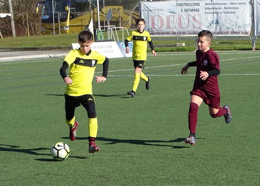 Seleccion da Costa sub12 en Sarria ante Santiago