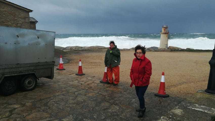 Proteccion Civil de Muxia acordoa a zona da Barca