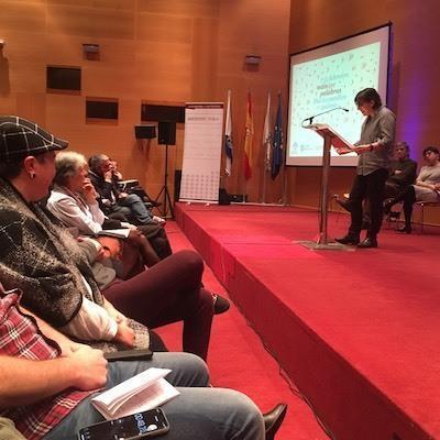 Eva Mejuto na Gala dos Medios en Galego