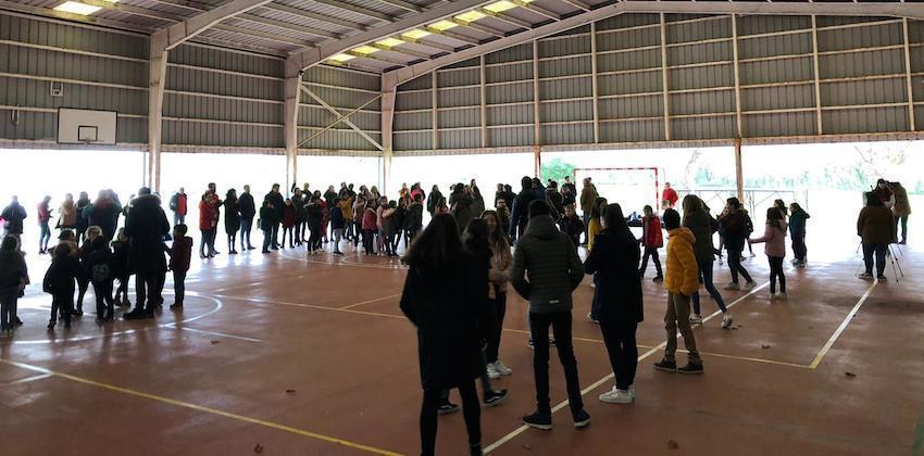 Asi estaba este sabado o IES de Baio