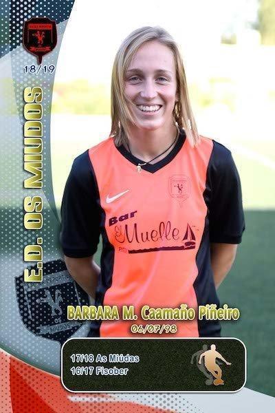 Cromo de Barbara Caamano das Miudas