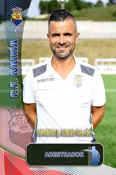 Cromo de Adrian Lema adestrador do Muxia