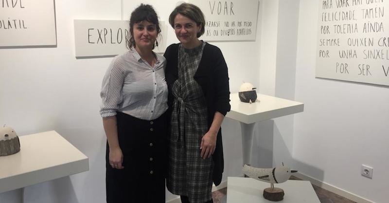 Laura Tova con Begona Fdez en Stoupa