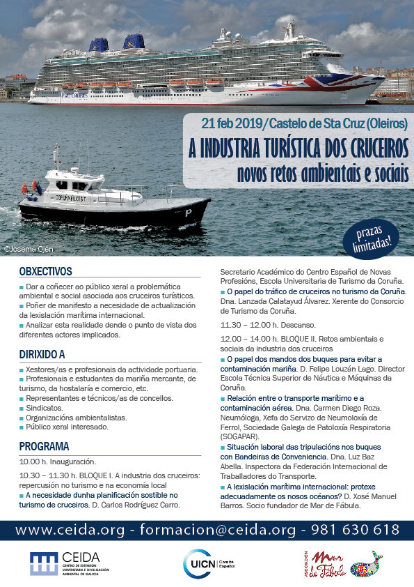 Programa da xornada sobre cruceiros no CEIDA