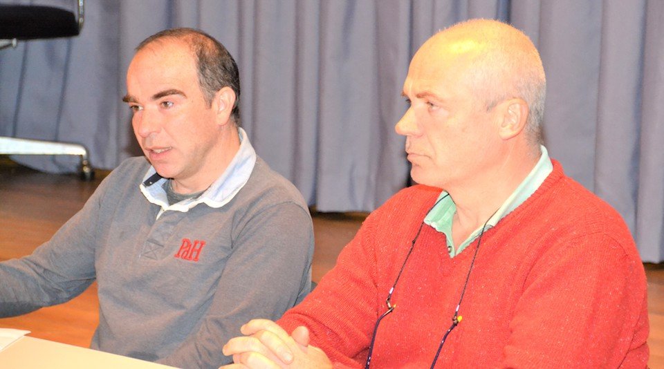 Ramón Barreiro e Xavier Simon en Coristanco