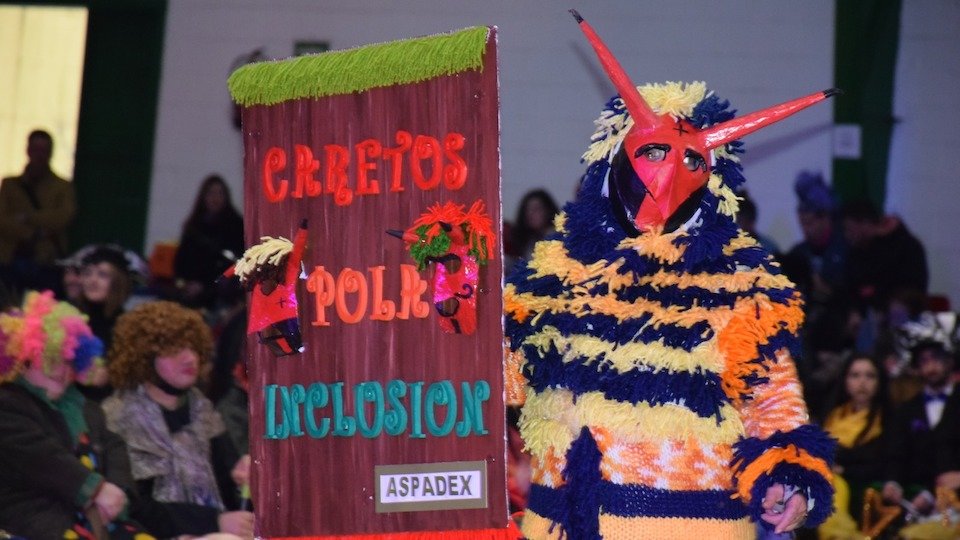 Caretos pola Inclusion de Aspadex no Entroido de Cee-Rafa Quintans