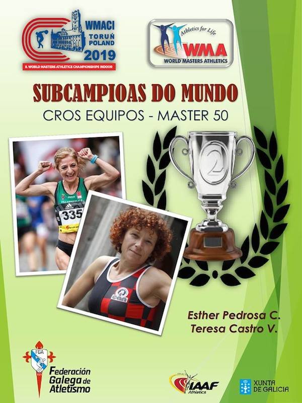 Teresa Castro e Esther Pedrosa subcampionas do Mundo