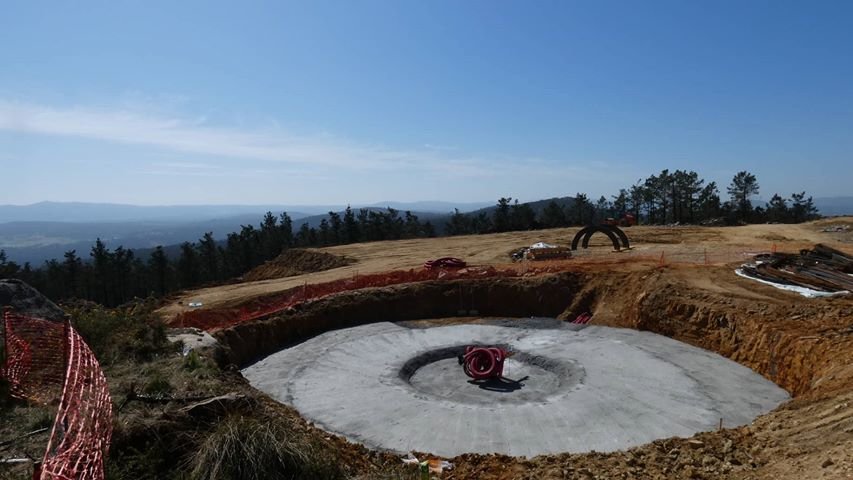 Obras do Parque Eolico de Mourinos-Cabana 4