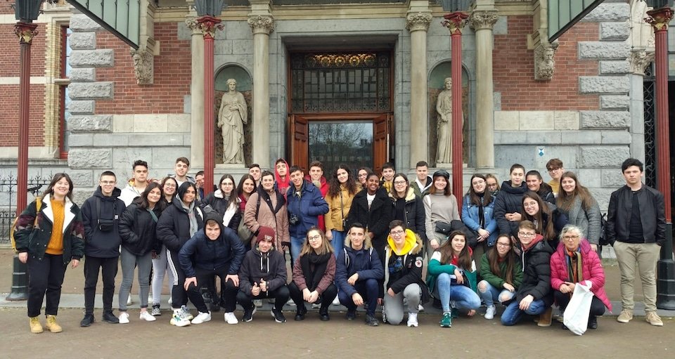 Alumnado do IES Agra Raices no Rijksmuseum de Amsterdam