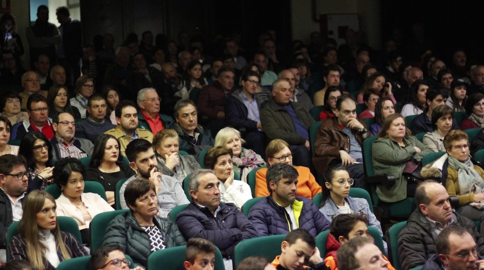 Cheo en Santa Comba para a estrea do documental