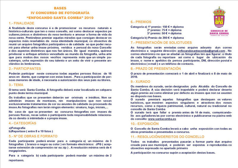 enfocando santa comba bases