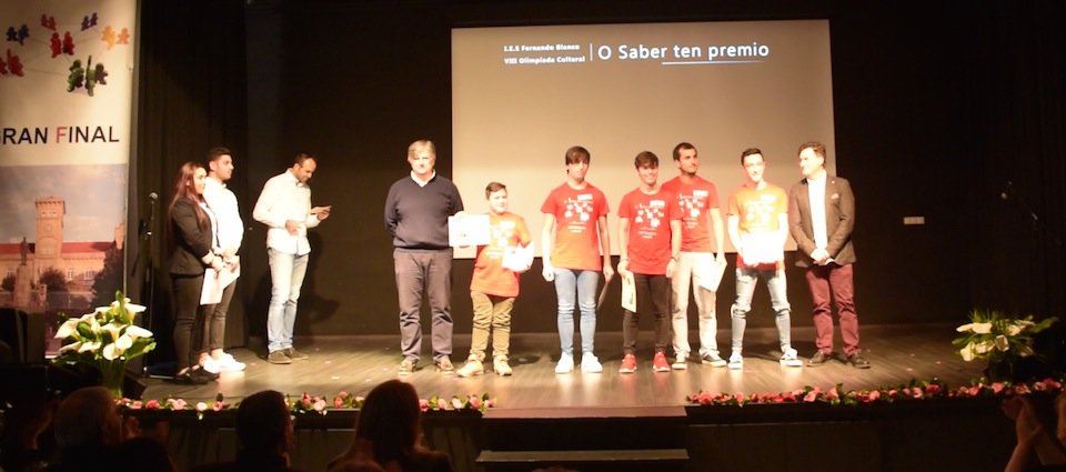 Outro dos equipos finalistas da Olimpiada do IES Fernando Blanco