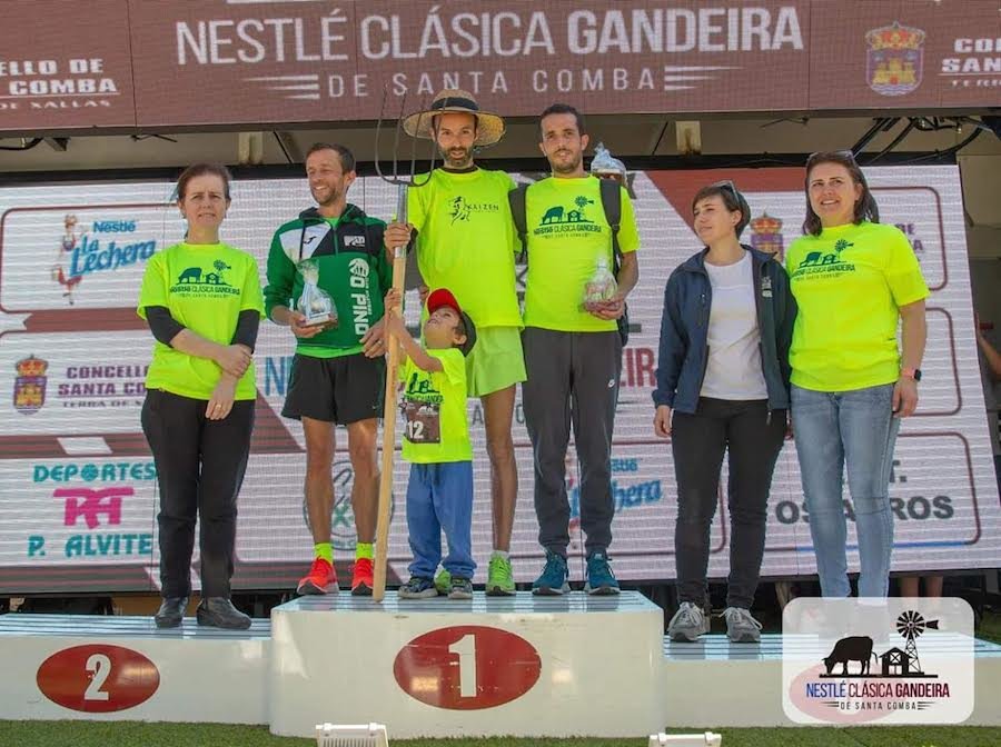 Podio feminino da Nestle Clasica Gandeira