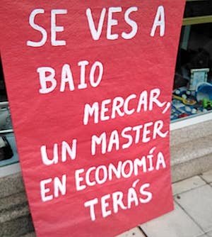 Se ves a Baio mercar un master en economia teras