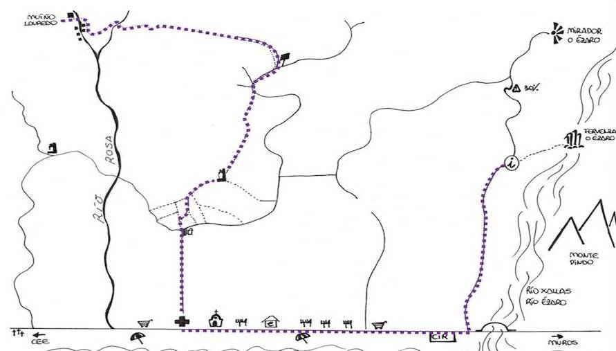 MAPA RUTA do Muino do Ezaro